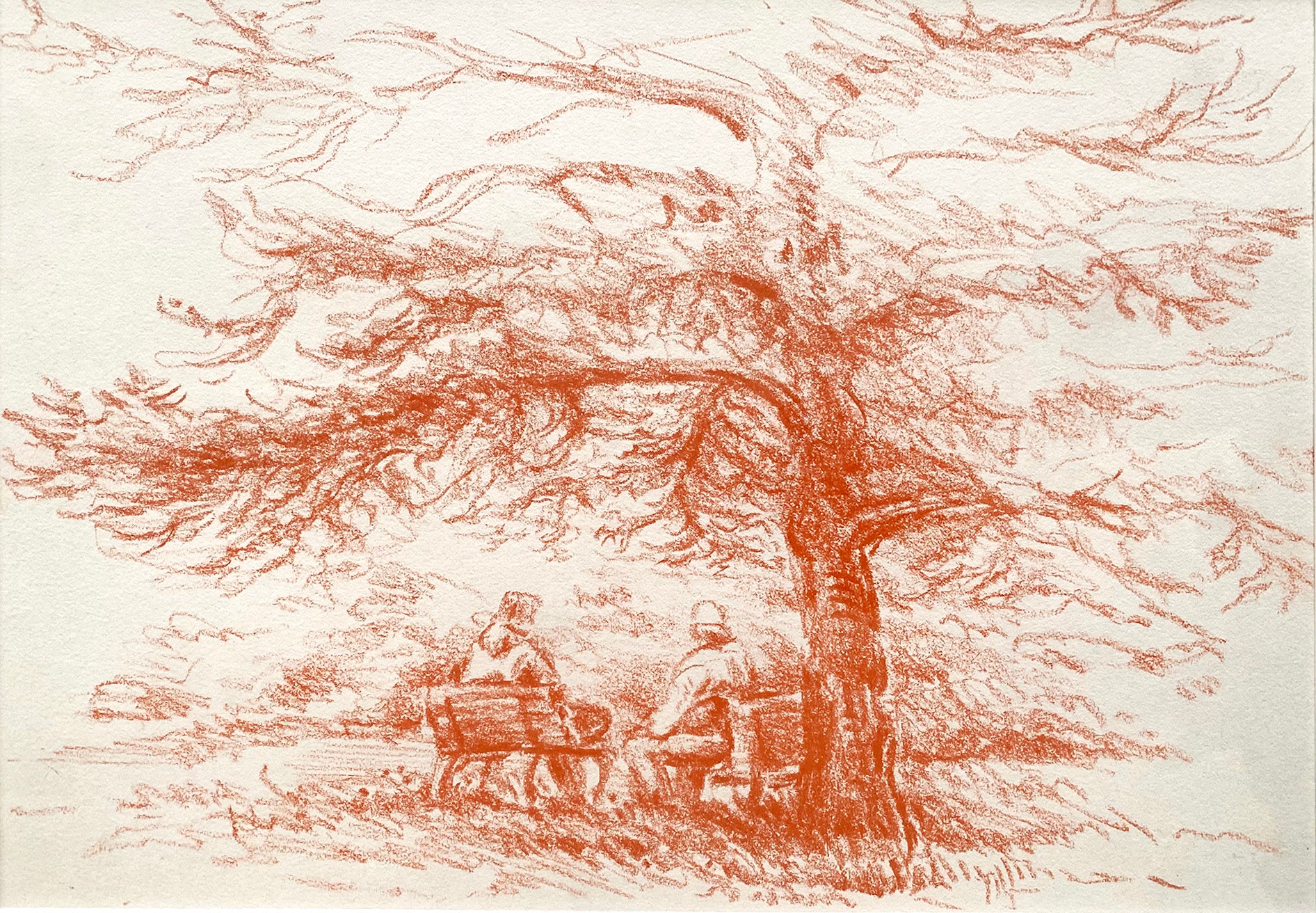 Two Men on a Bench, 2025